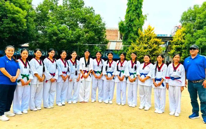 एडभान्स एकेडेमीमा दुईदिने तेक्वान्दो ग्रेडिङ सम्पन्न
